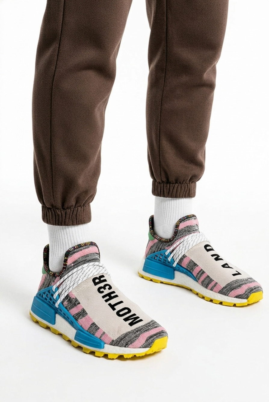 Adidas Pharrell Williams NMD Hu Trail MOTH3R L4ND Sneakers Size 12